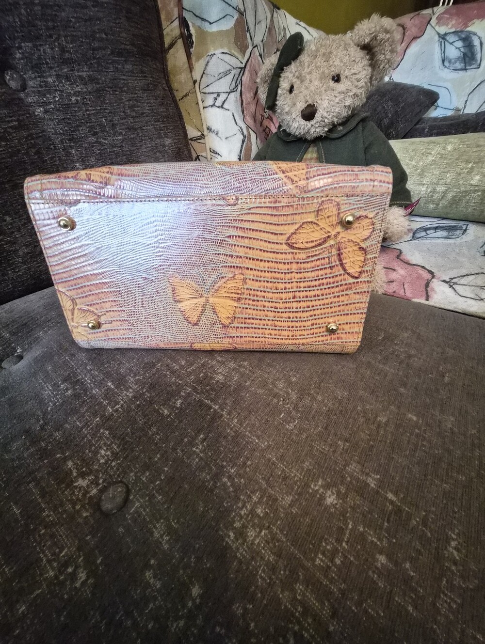 Brahmin Small Caroline Mandarin Orange Heatwave - Picture 4 of 5